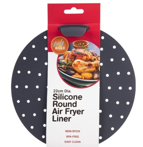 Daily Bake Silicone Round Air Fryer Liner 